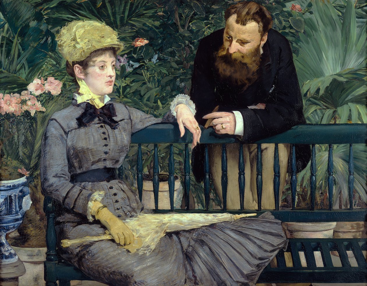 Dans la serre - Édouard Manet
