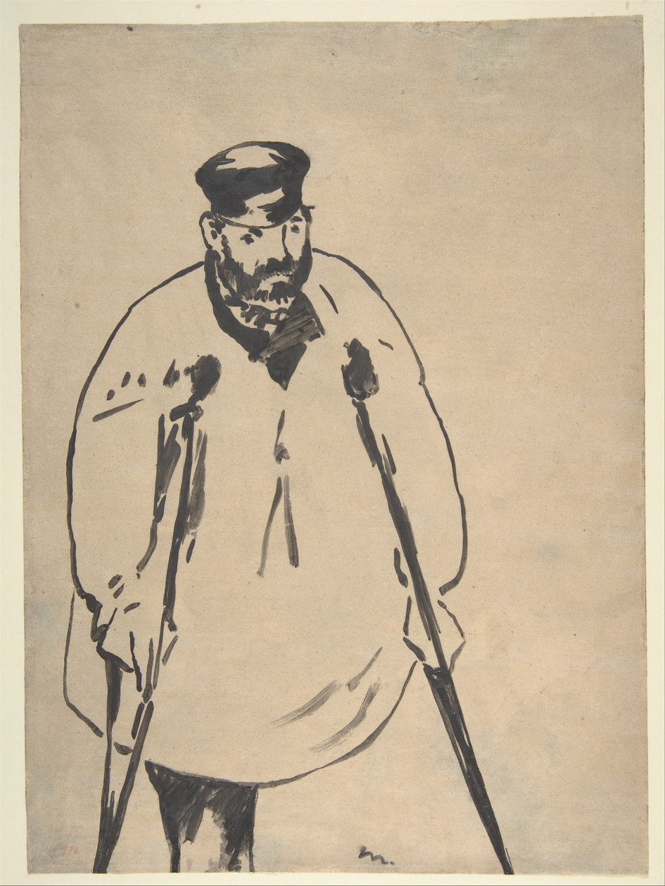 Manet - Un homme aux béquilles, 1878 - Édouard Manet