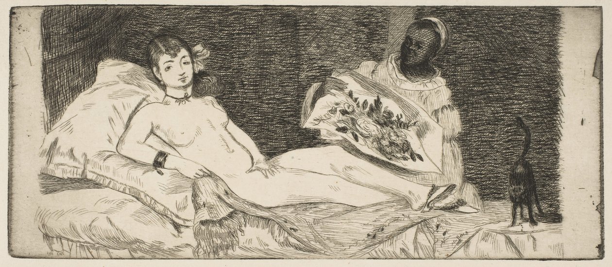 Olympia petite assiette, 1867 - Édouard Manet