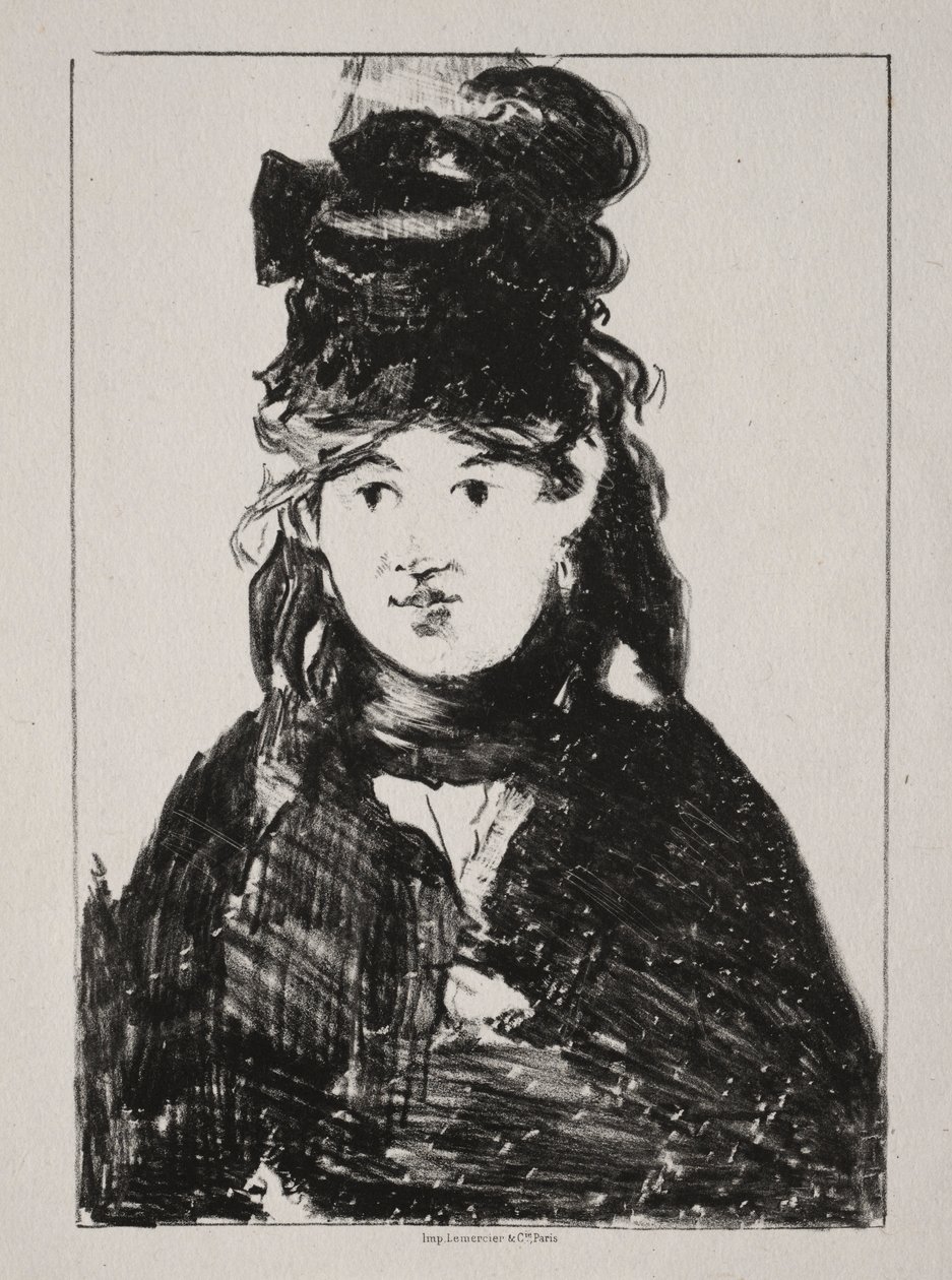 Portrait de Berthe Morisot, 1872 - Édouard Manet