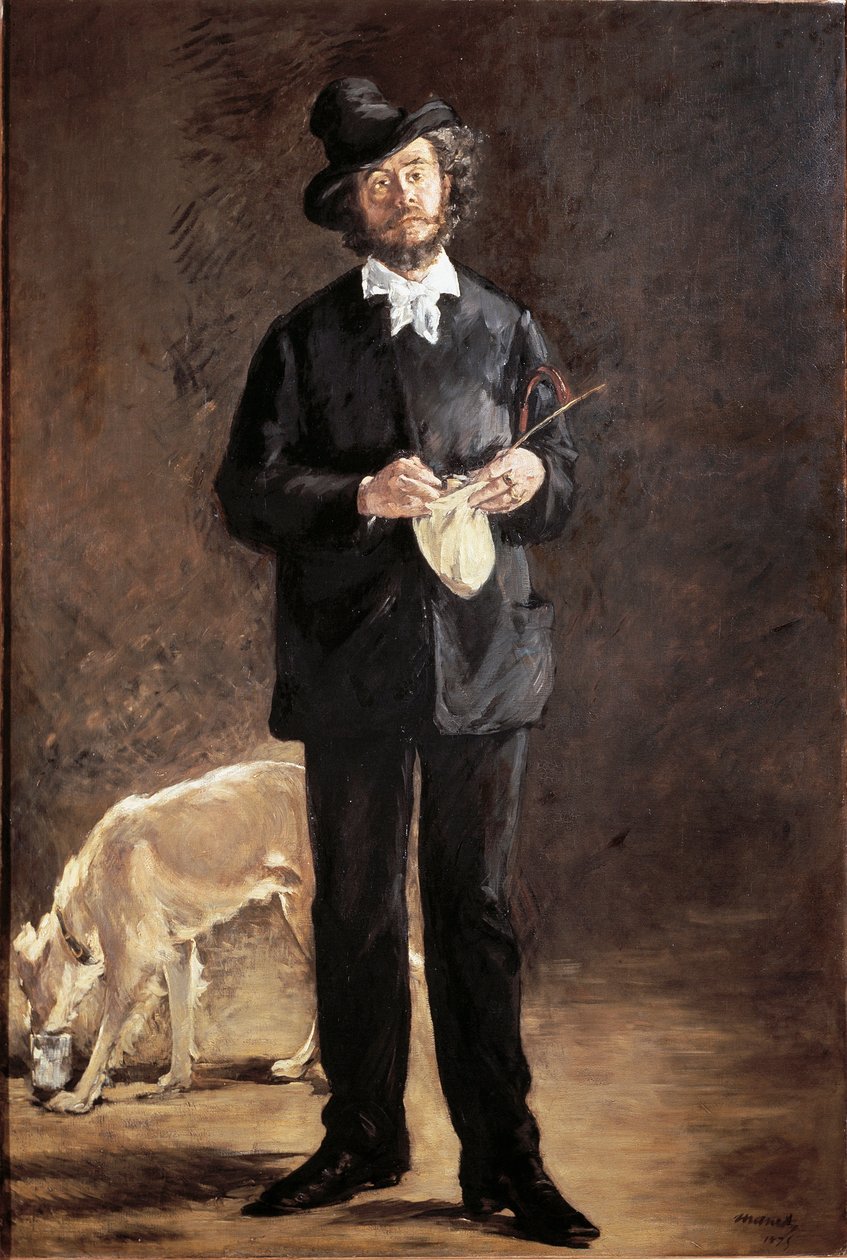 Portrait du poète, peintre et sculpteur Gilbert-Marcellin Desboutin (Gilbert Marcelin) - Édouard Manet