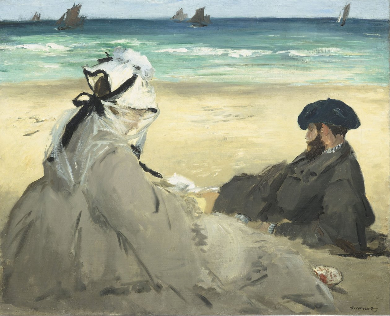 Sur la plage - Édouard Manet