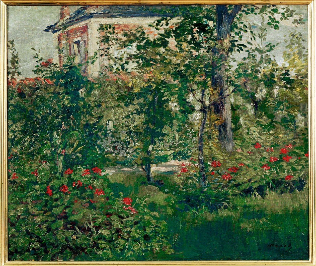 Le jardin de Bellevue (huile sur toile) - Edouard Manet
