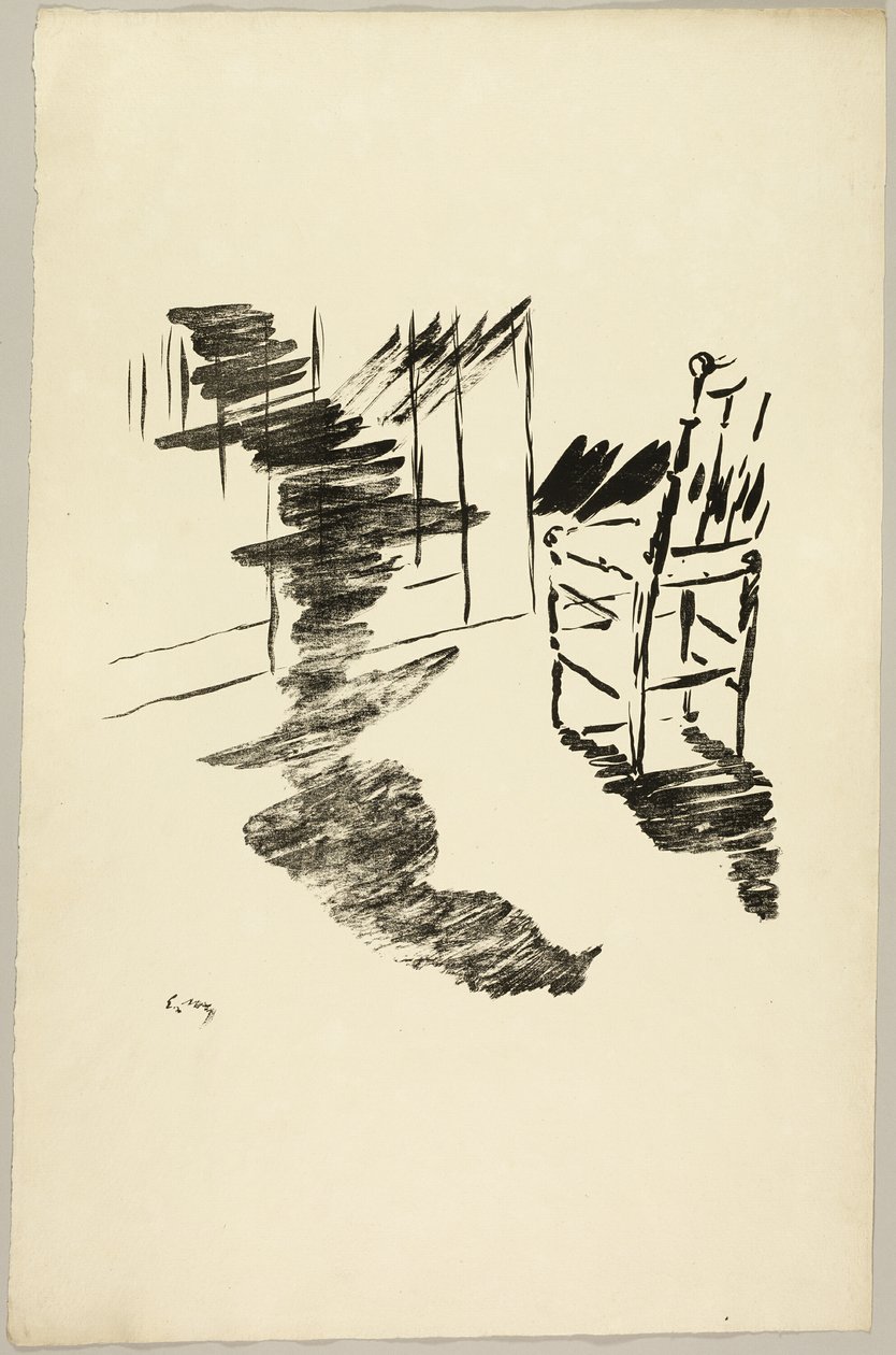 La Chaise (« Cette ombre qui flotte sur le sol... »), tirée de Le Corbeau - Édouard Manet