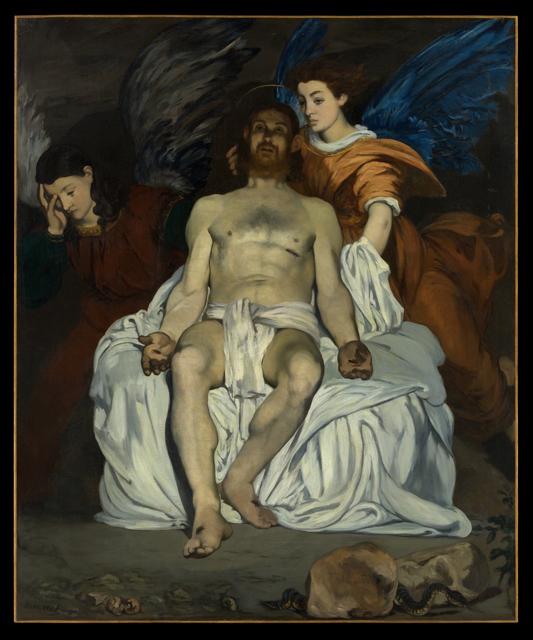 Le Christ mort entouré d