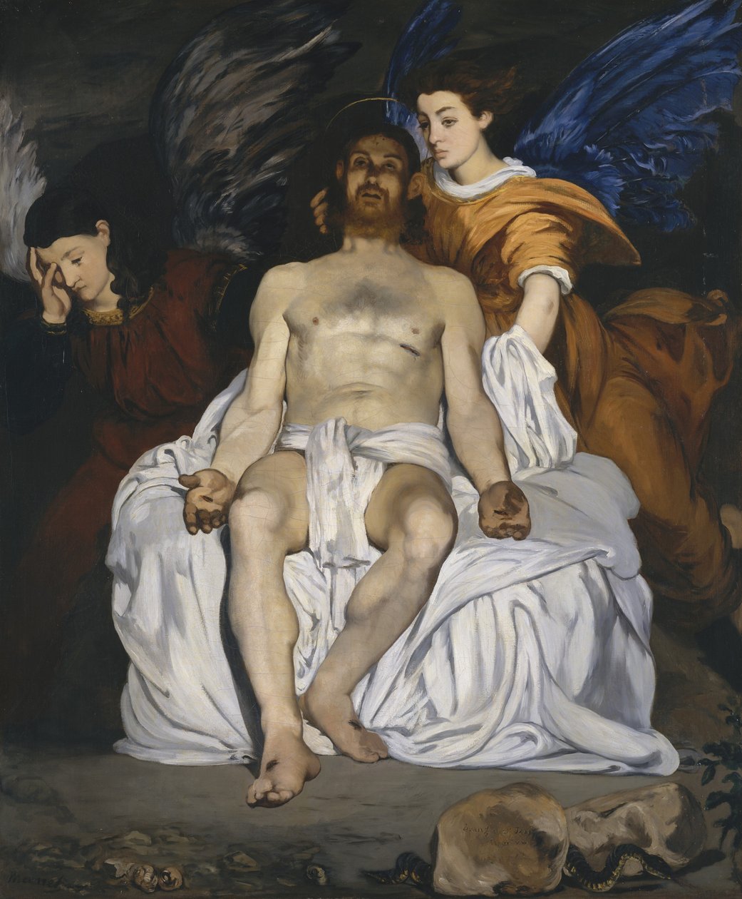 Le Christ mort avec des anges - Édouard Manet