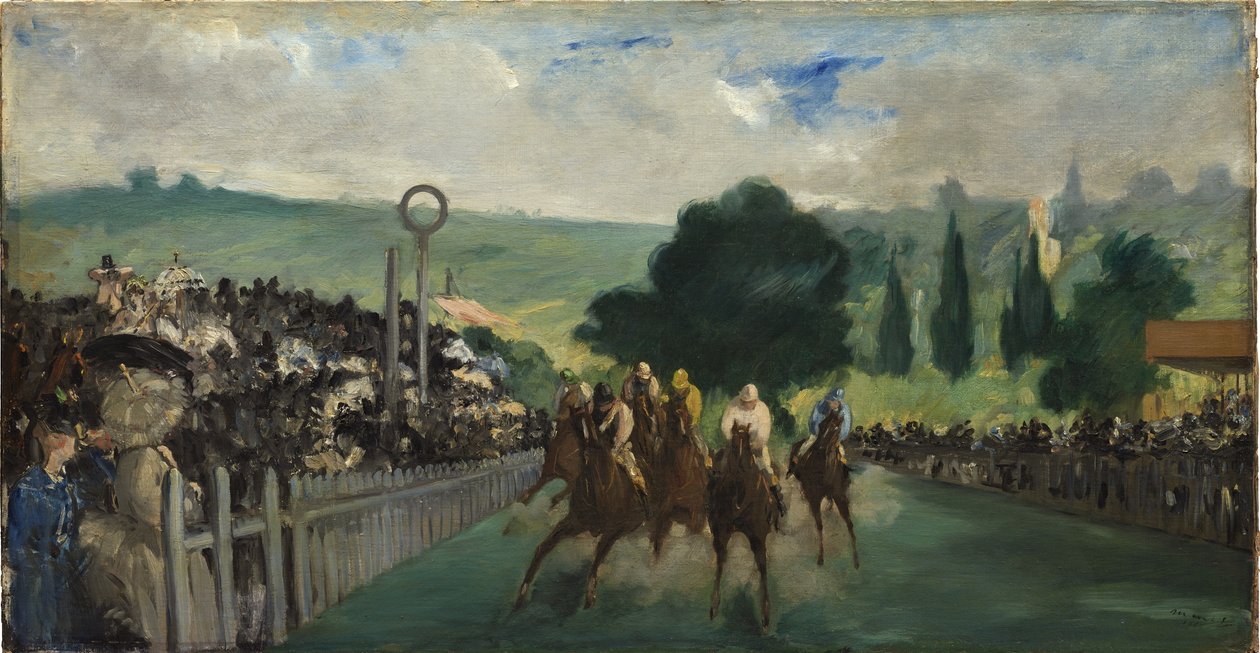 Les courses à Longchamp, 1866 - Édouard Manet