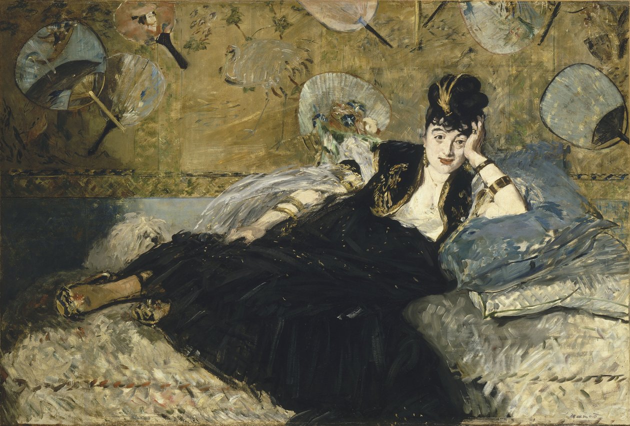 Femme avec des éventails - Édouard Manet