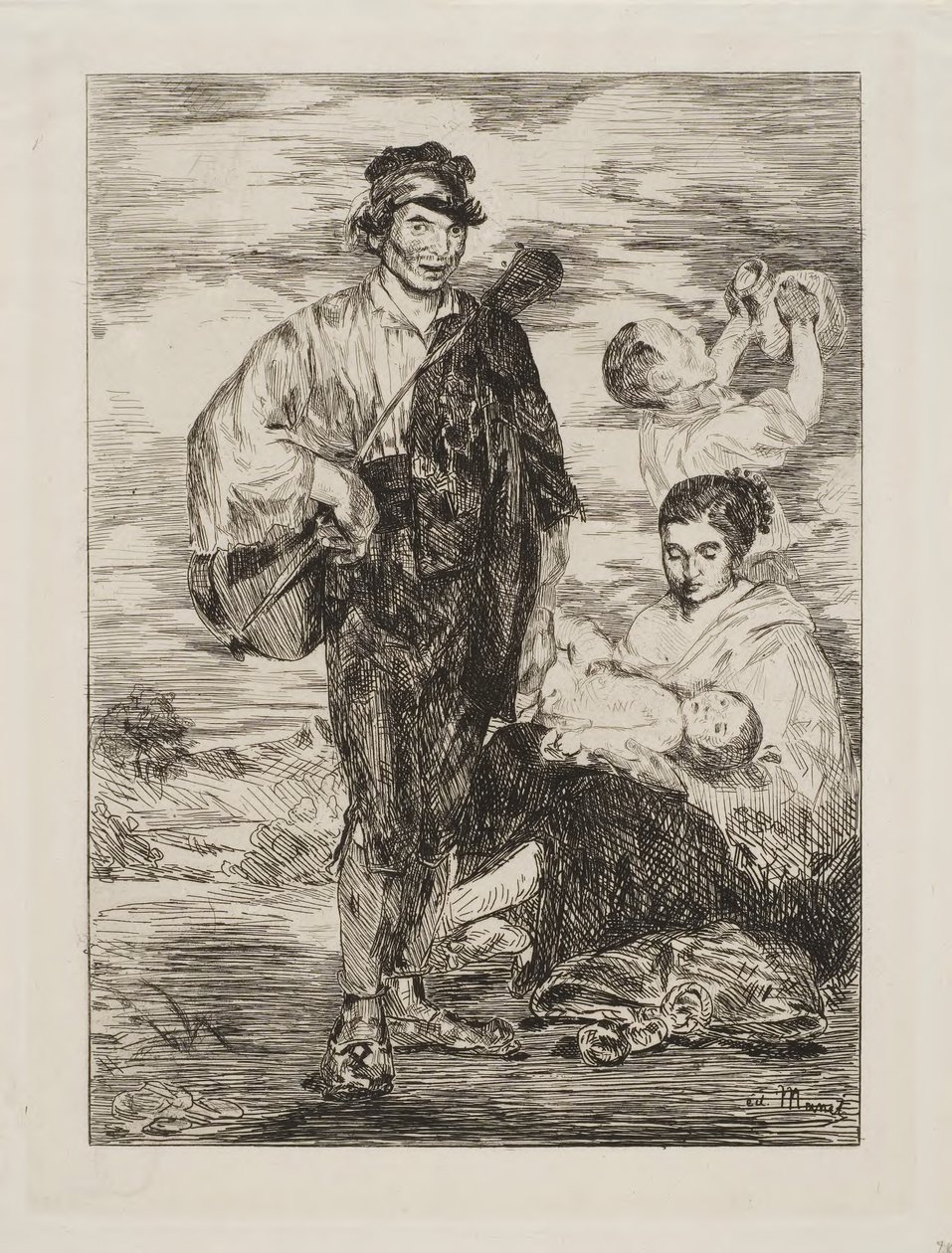 Les Tsiganes - Édouard Manet