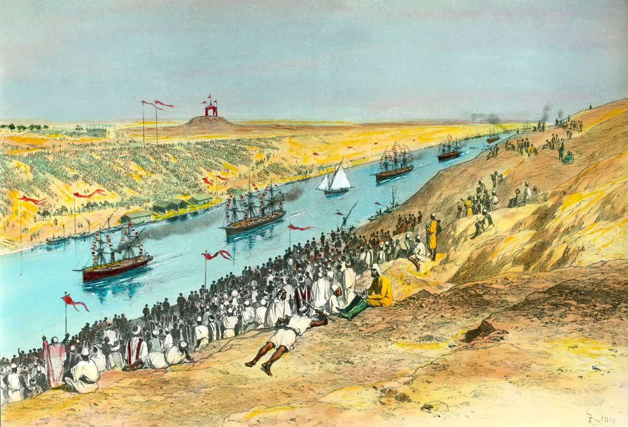 Inauguration du canal de Suez (illustration d