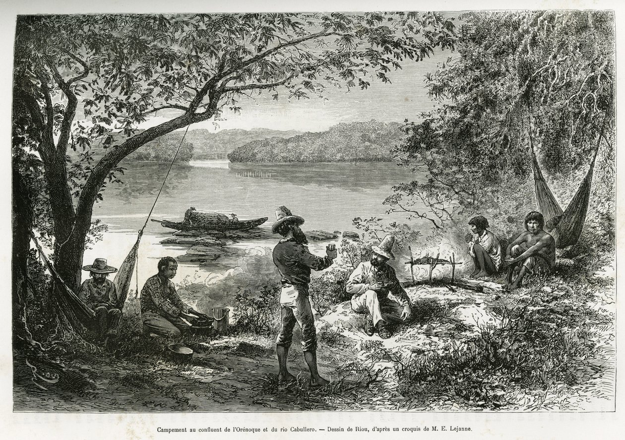 Camp des explorateurs, à la confluence de l