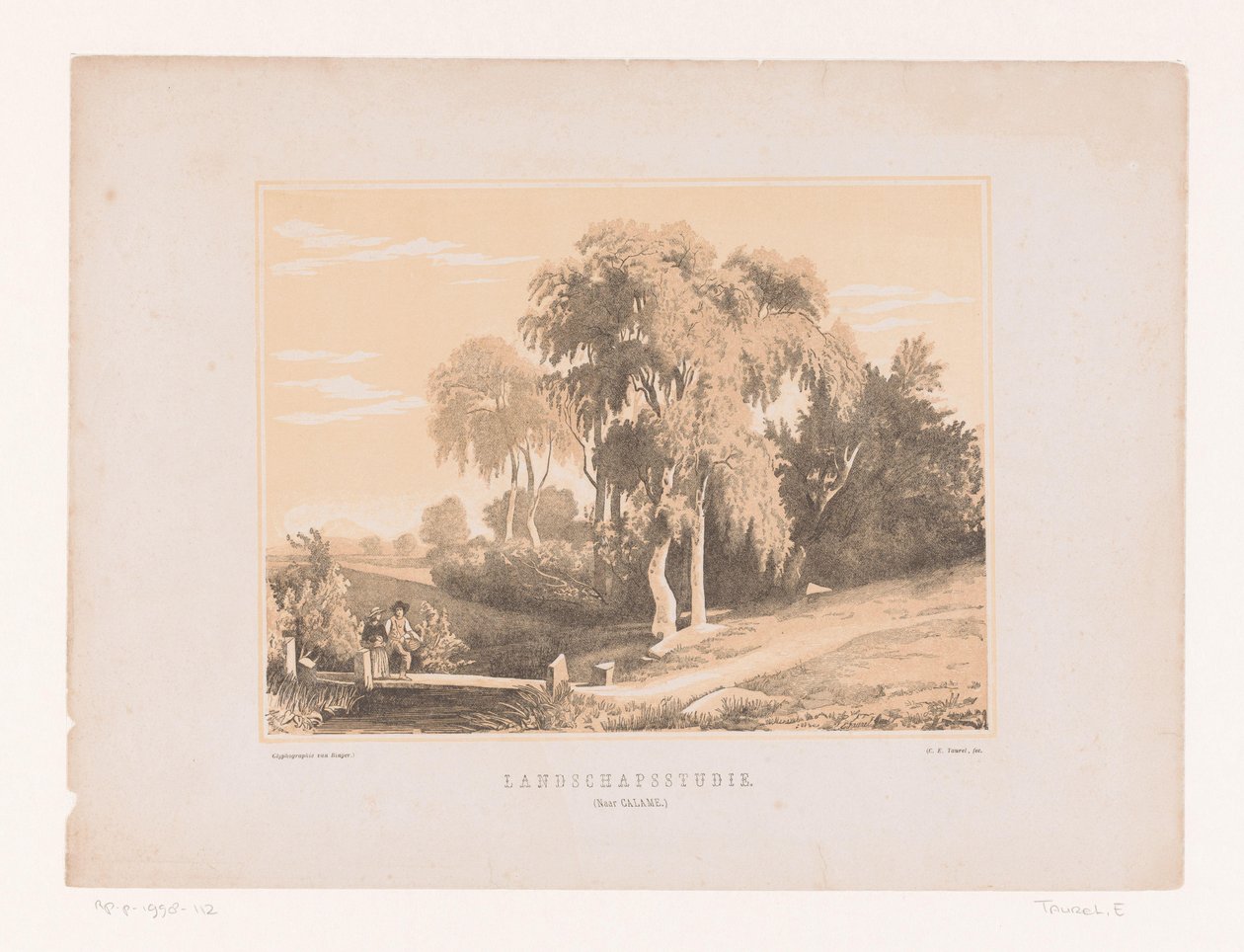 Étude de paysage - Edouard Taurel