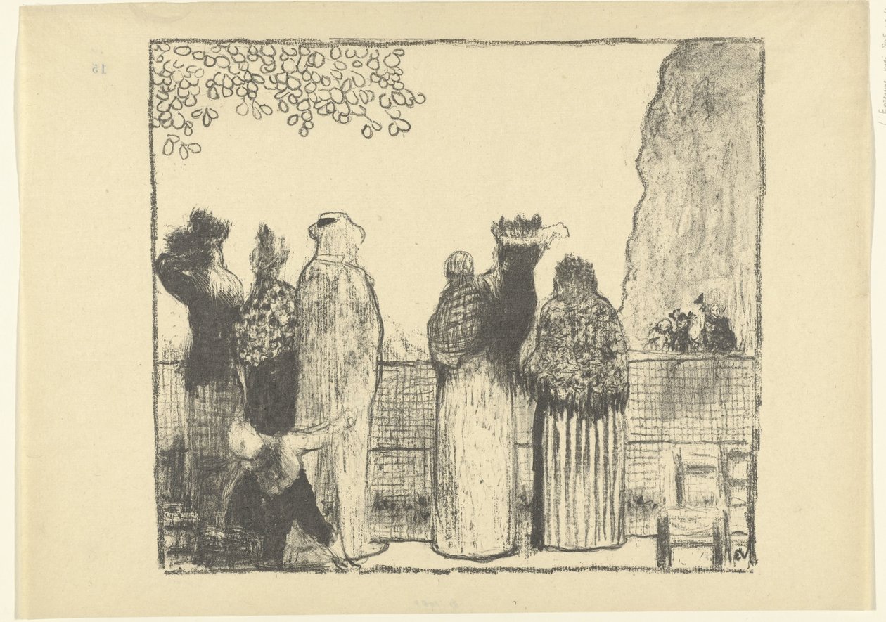 Visiteurs aux Tuileries à Paris (L