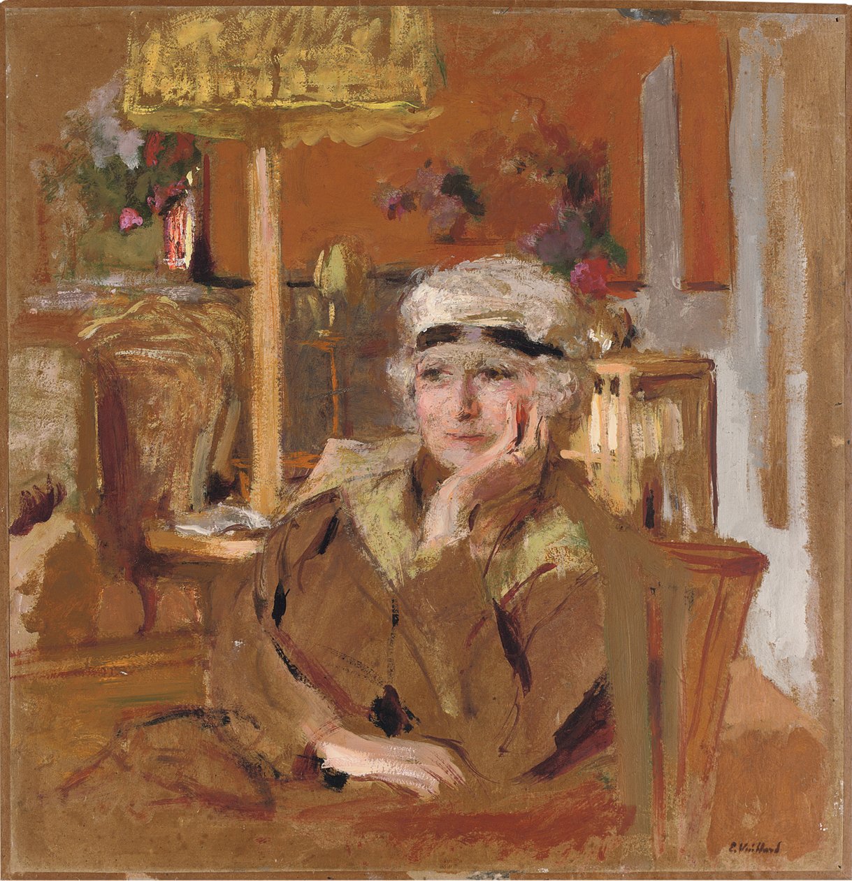 Lucy Hessel avec un Ruban de Velours Noir - Edouard Vuillard