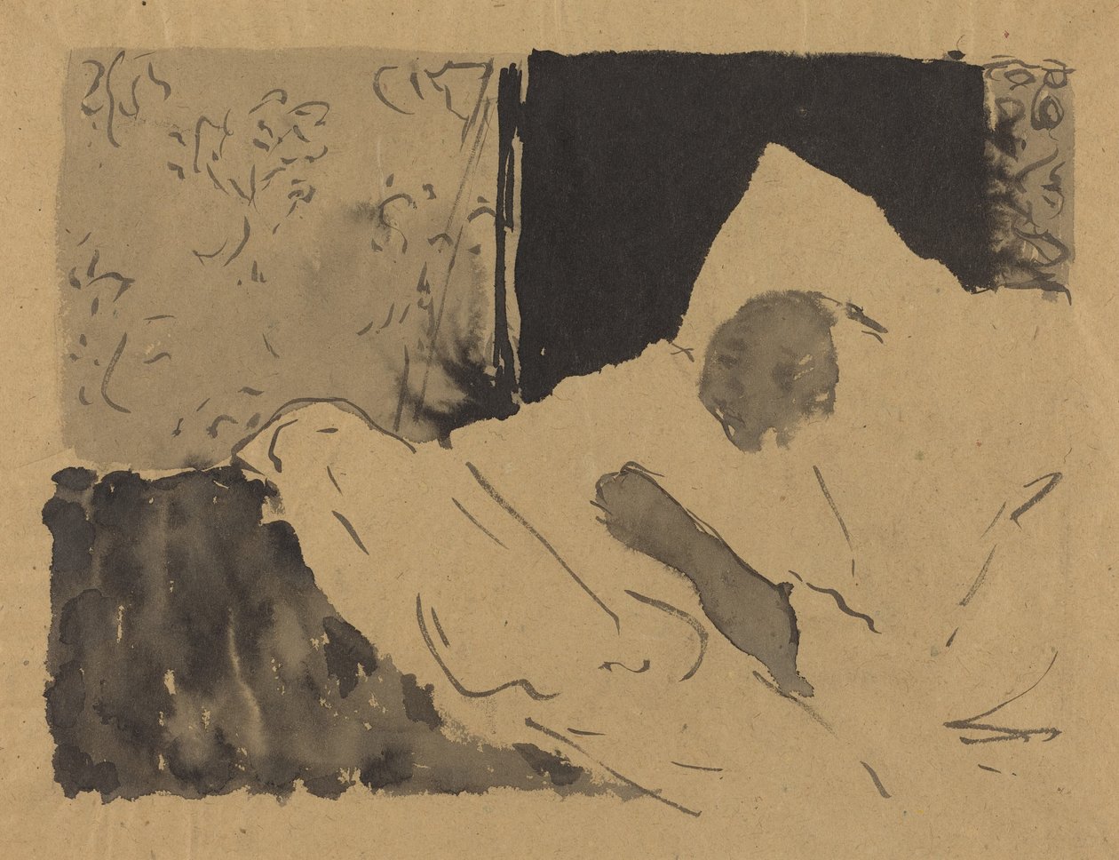 Madame V. Endormie, vers 1892 - Edouard Vuillard