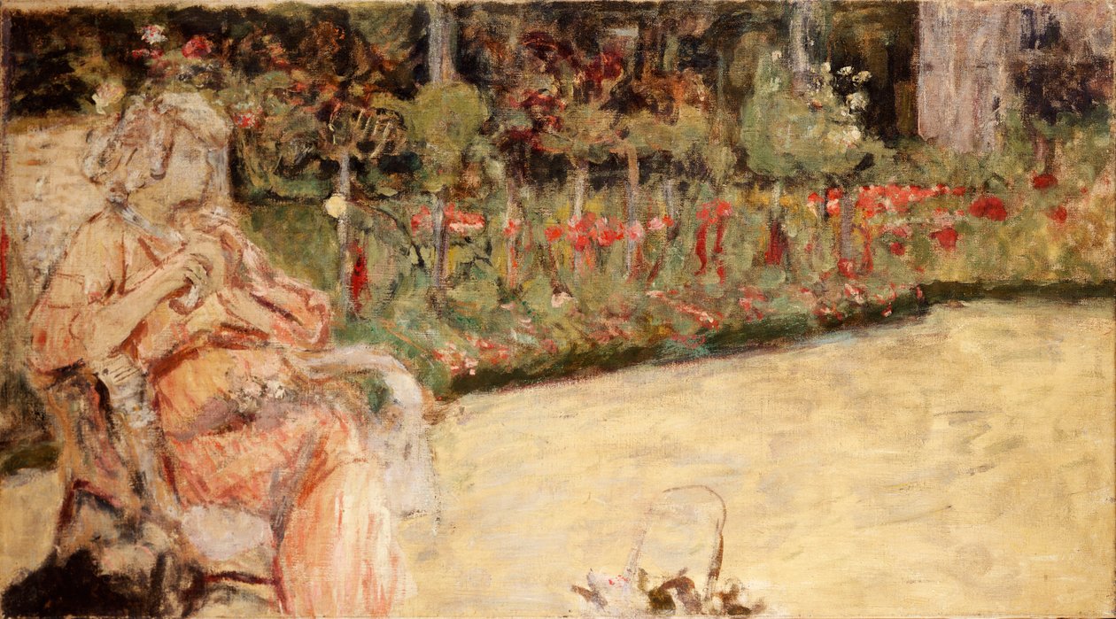 Mme Hessel dans le jardin de Cézanne à Vaucresson, vers 1920 - Edouard Vuillard