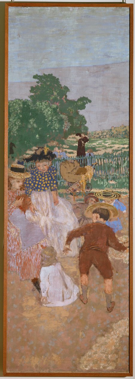 Parc à Paris : Enfants jouant et nourrices - Edouard Vuillard