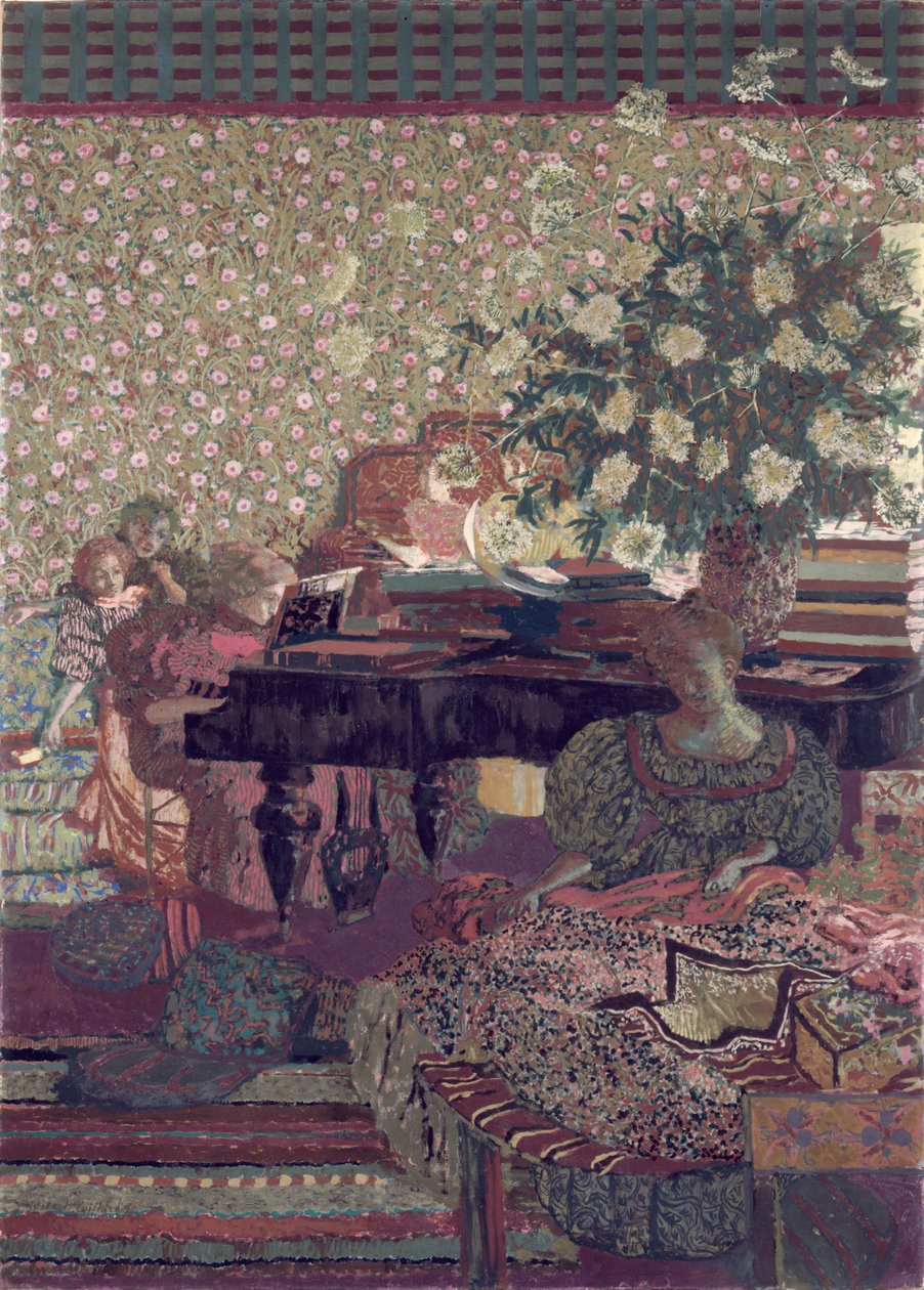 Personnages dans un intérieur. La musique - Edouard Vuillard