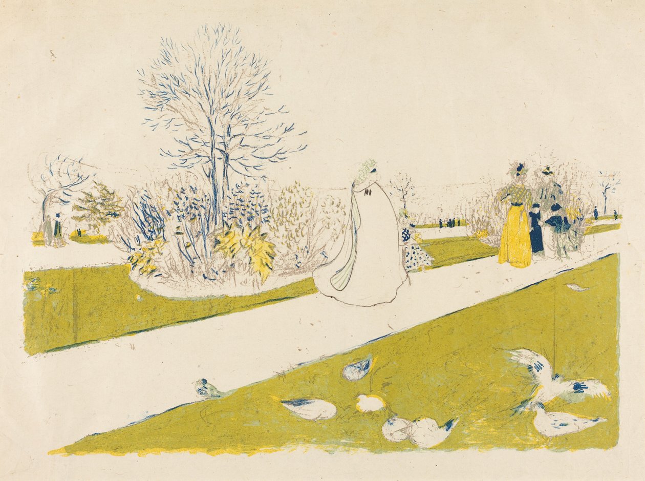 Le jardin des Tuileries - Edouard Vuillard