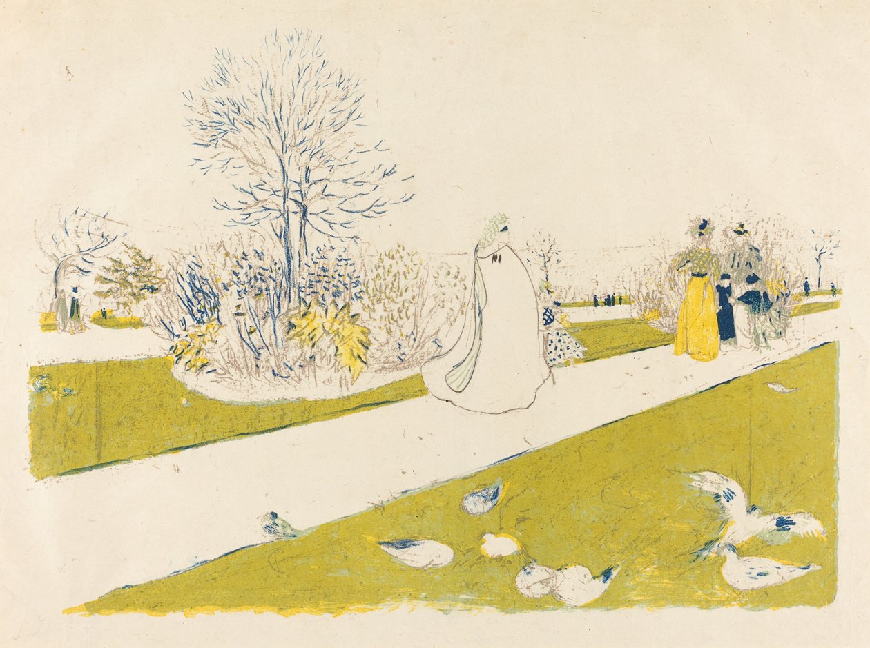Le jardin des Tuileries - Edouard Vuillard