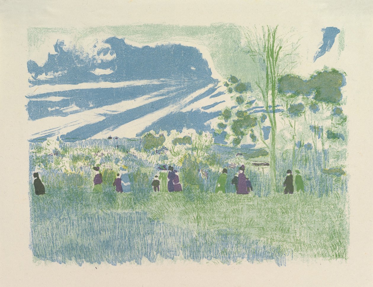 À Travers Champs, de la série Paysages et Intérieurs - Edouard Vuillard