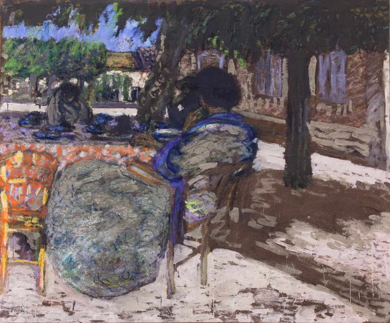 Sous les pavillons rouges,1905-07 (huile sur toile) - Edouard Vuillard