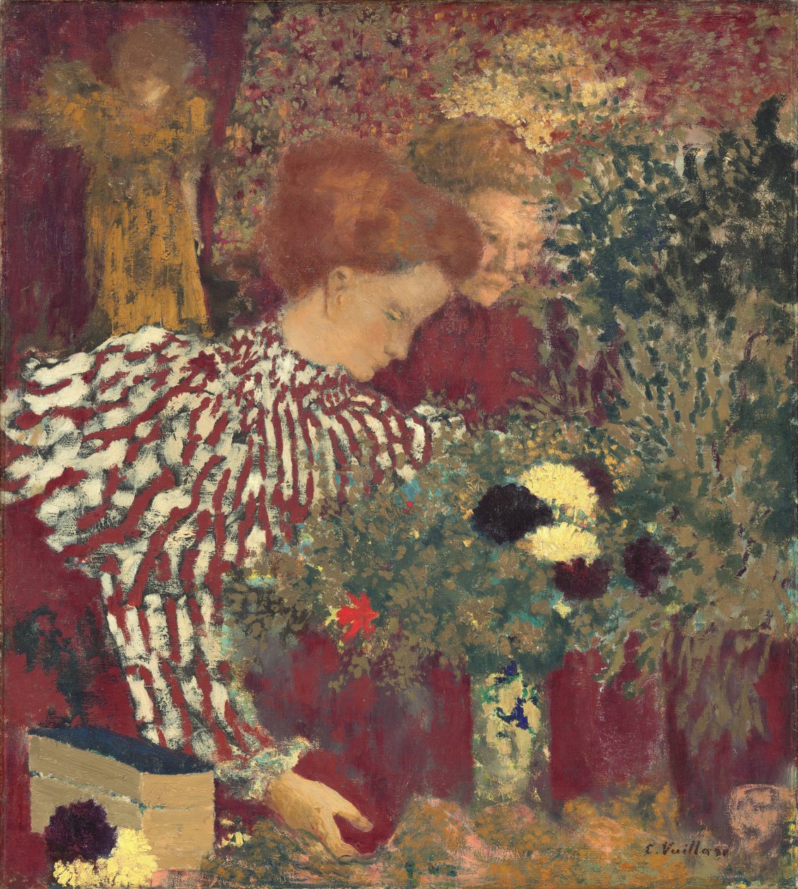 Femme en robe rayée, 1895 - Edouard Vuillard