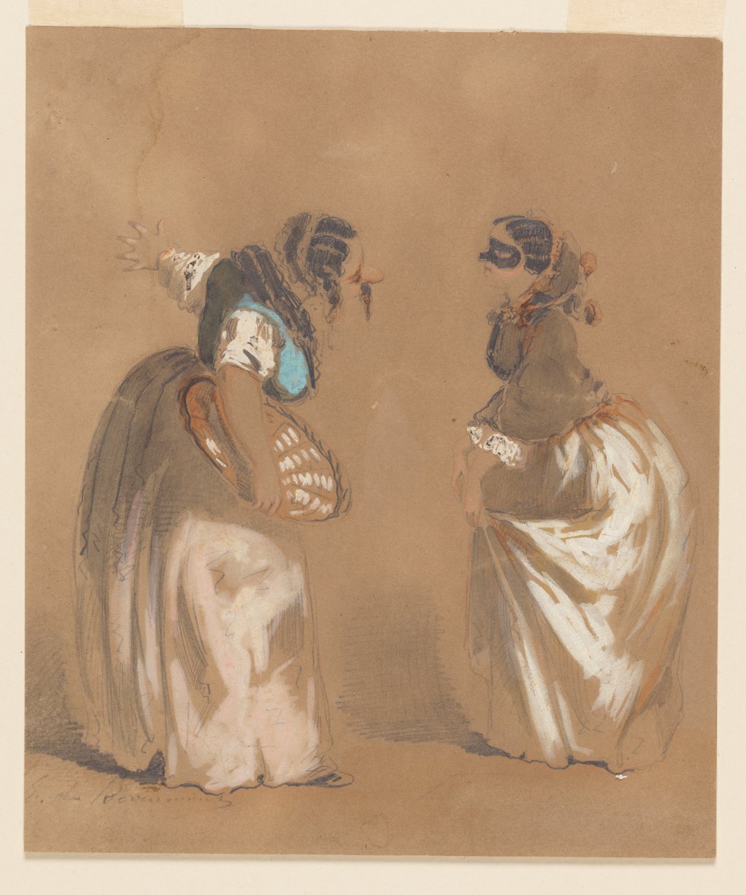 Deux dames masquées s