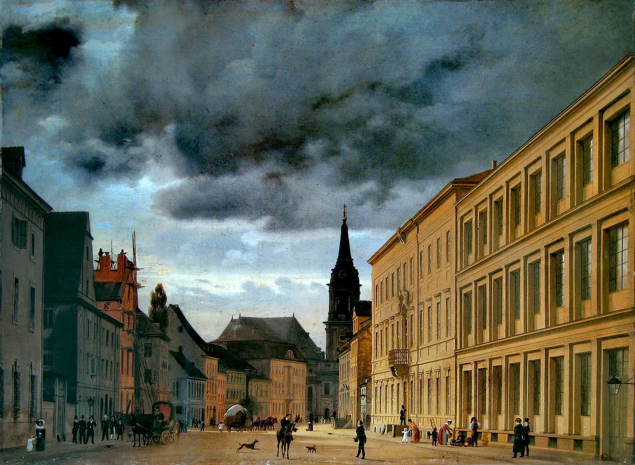 French : La rue du Cloître La rue du Cloître - Eduard Gaertner