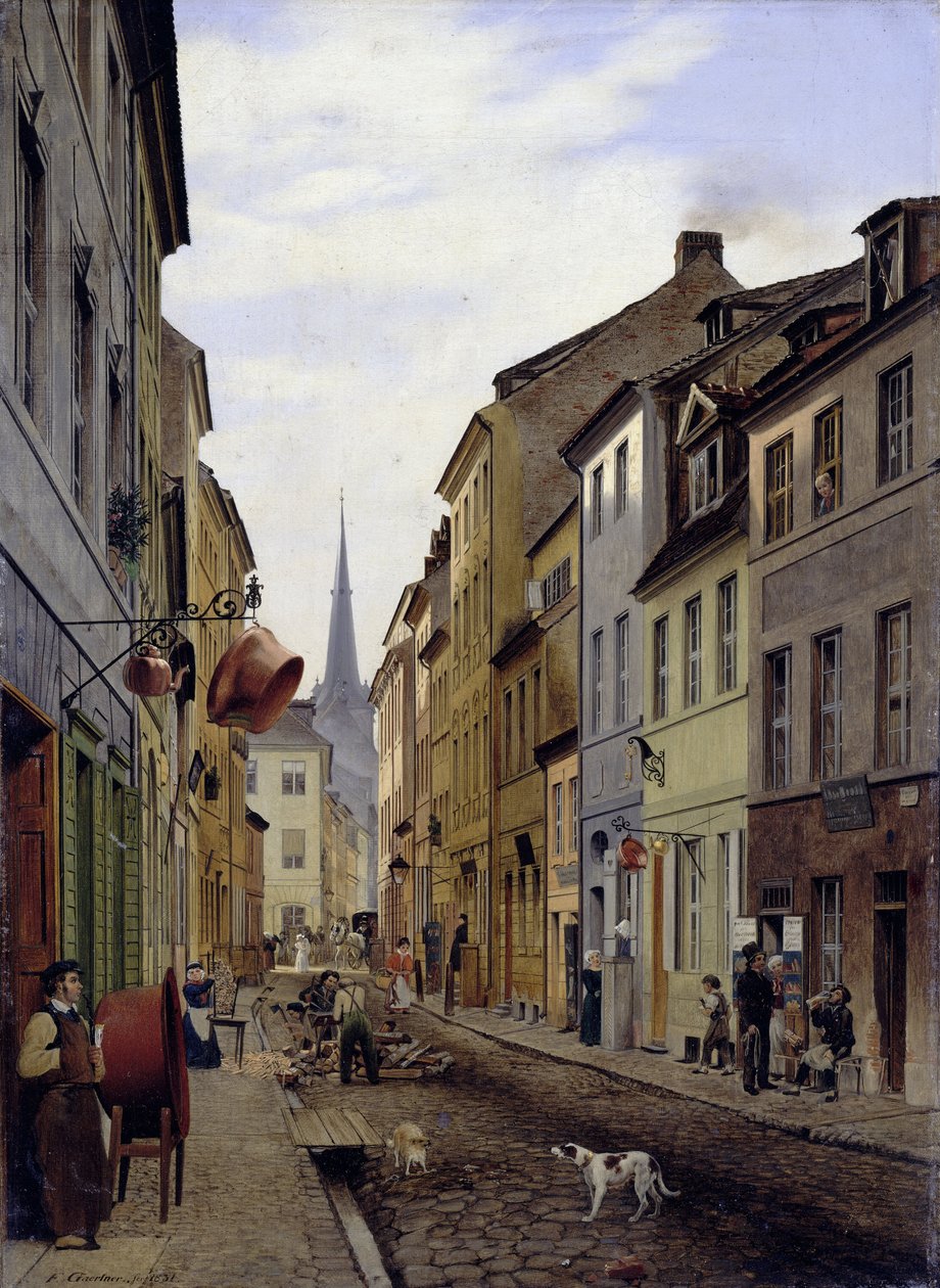 Rue Parochial à Berlin - Eduard Gaertner
