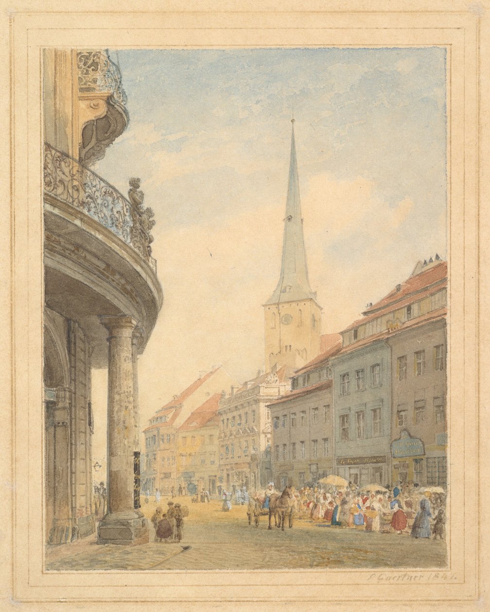 Vue de Berlin avec le palais Ephraim à gauche - Eduard Gaertner
