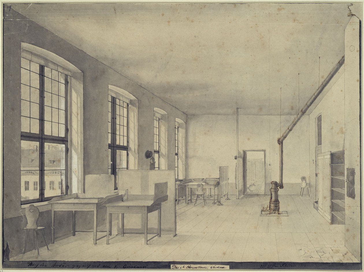 Salle de dessin - Eduard Gaertner