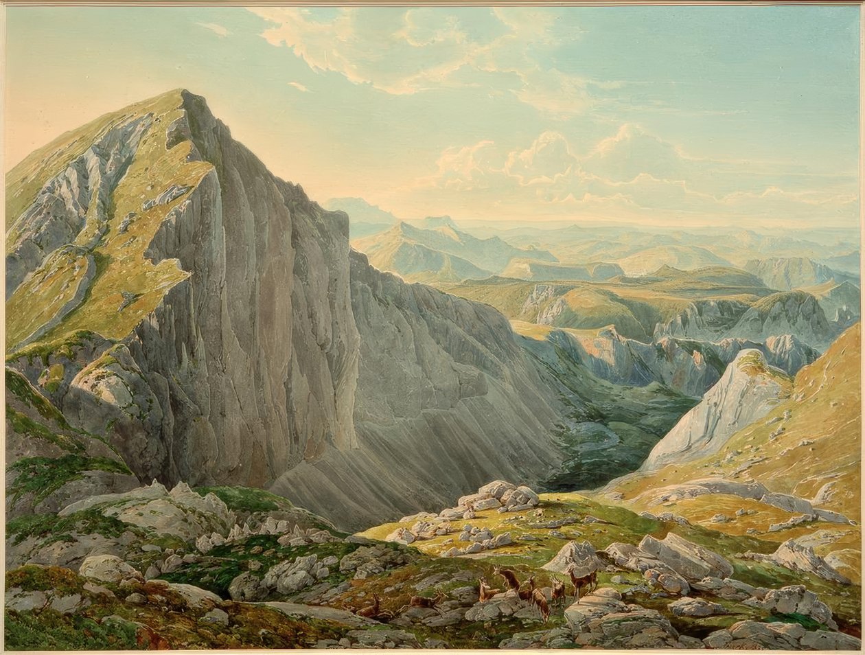 Le Grand Höllstein avec vue sur Mariazell - Eduard Gurk