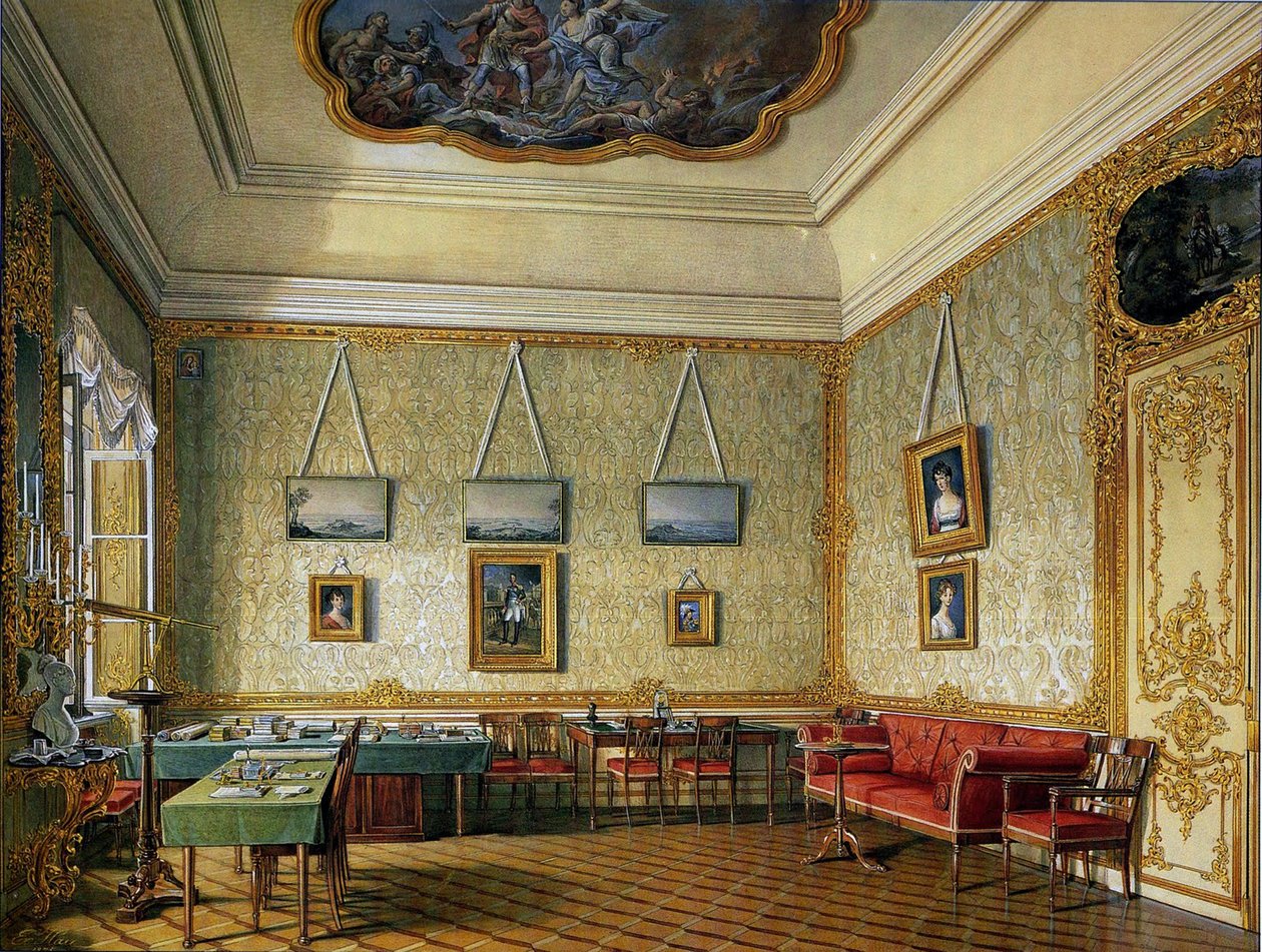 Le bureau de travail ou petit cabinet de l