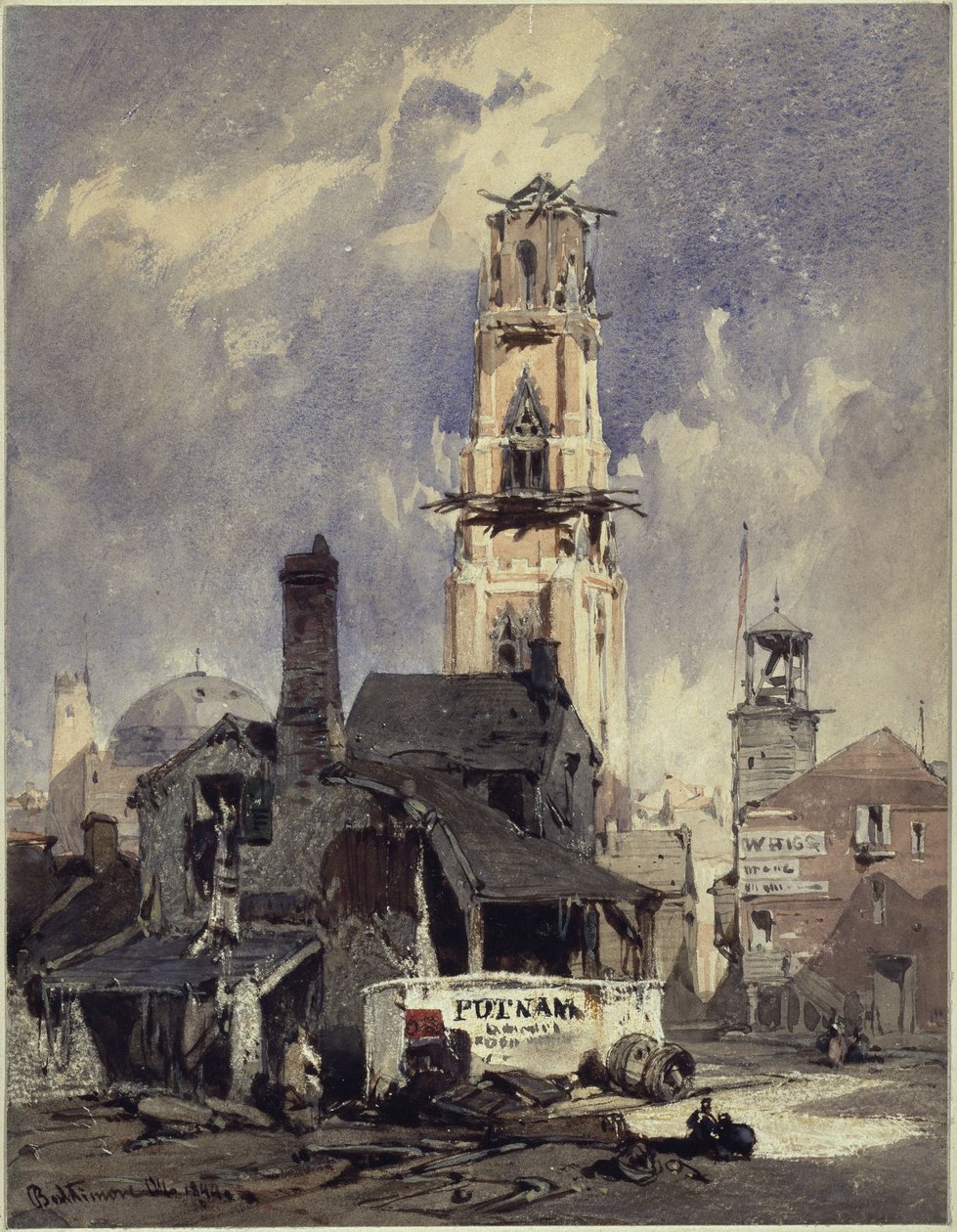 Vue de Baltimore - Eduard Hildebrandt