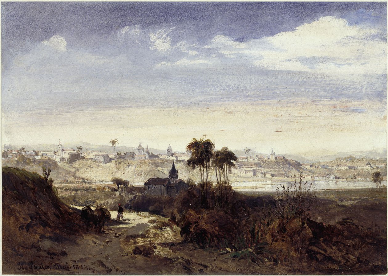 Vue de São Paulo - Eduard Hildebrandt