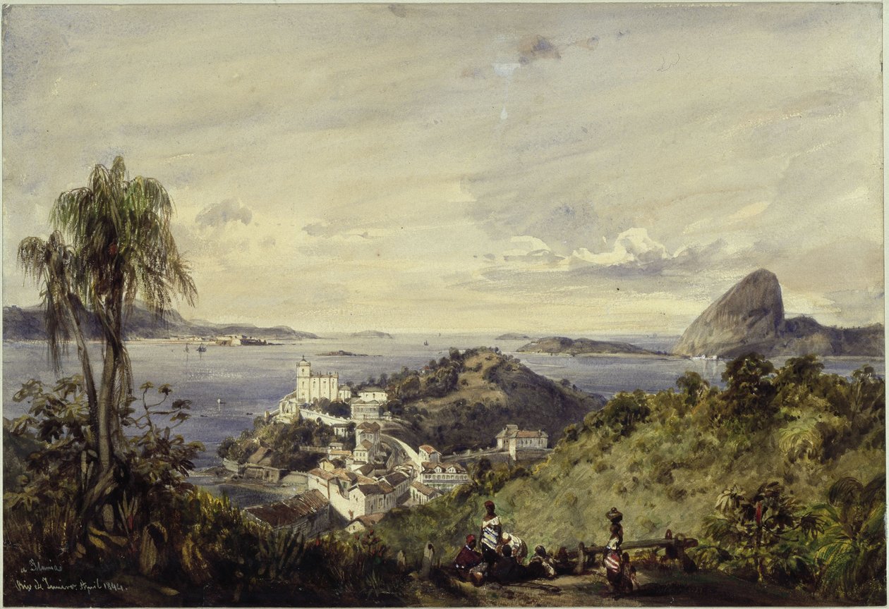 Baie de Rio de Janeiro et le Corcovado - Eduard Hildebrandt