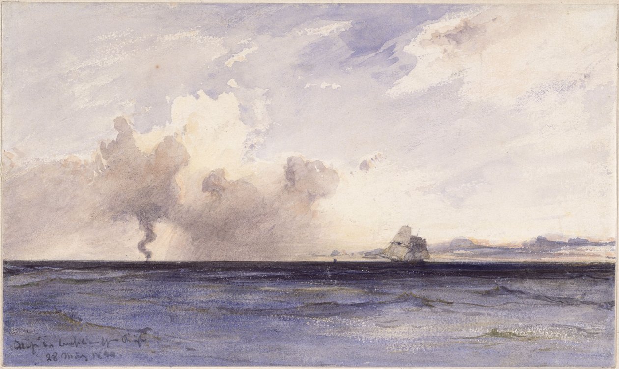 Voilier au large des côtes brésiliennes - Eduard Hildebrandt