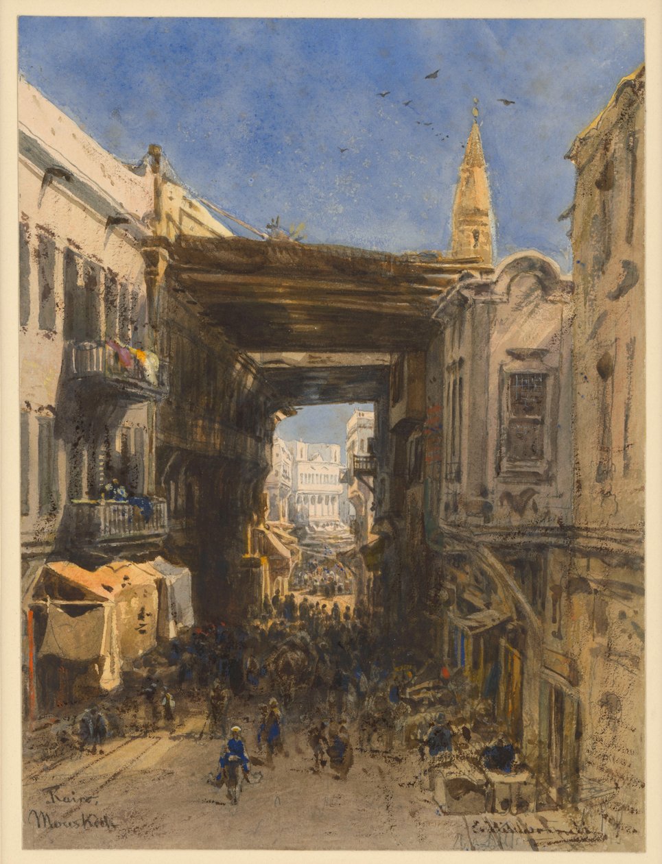 Rue au Caire - Eduard Hildebrandt
