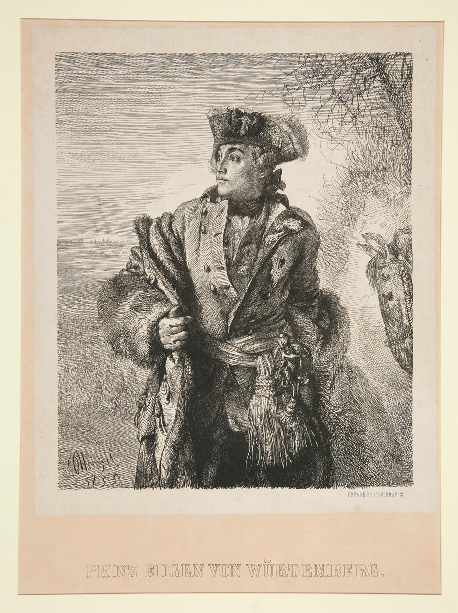 Portrait du prince Eugène de Wurtemberg - Eduard Kretzschmar