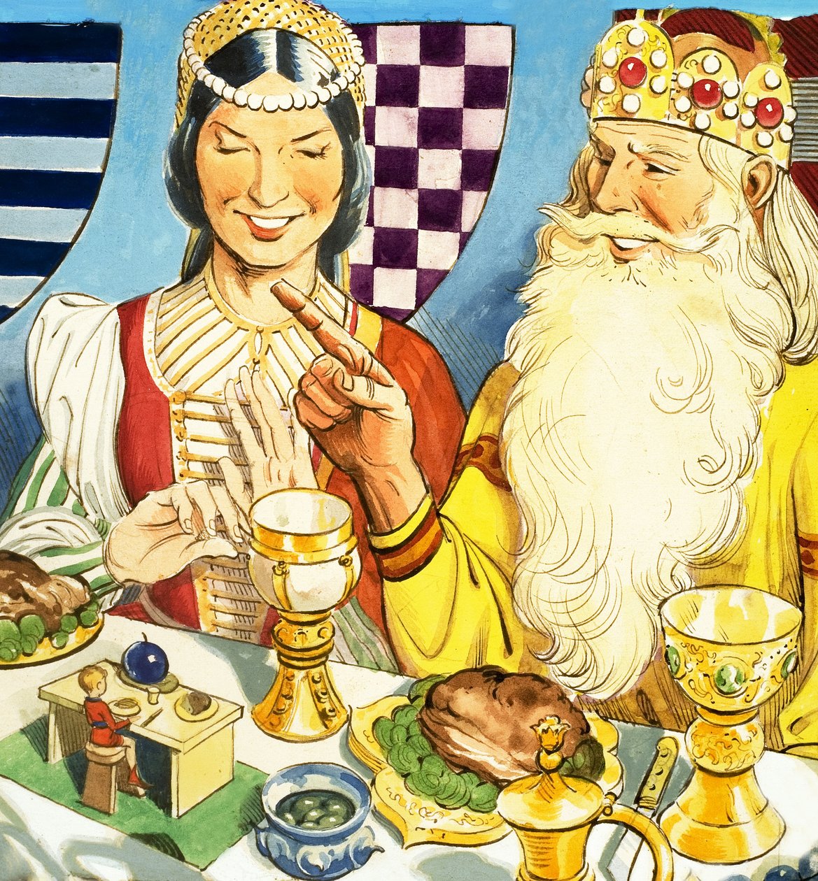 Tom Pouce en train de dîner - Eduardo Teixeira Coelho