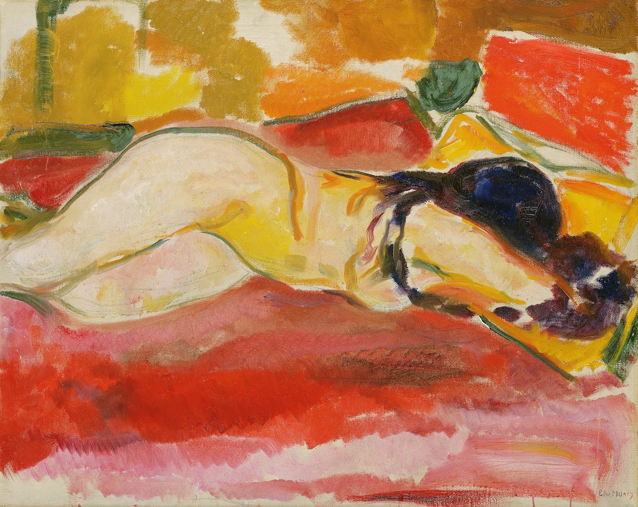 Femme nue allongée - Edvard Munch