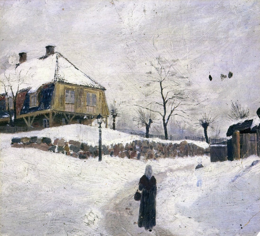 Øvre Foss en hiver - Edvard Munch