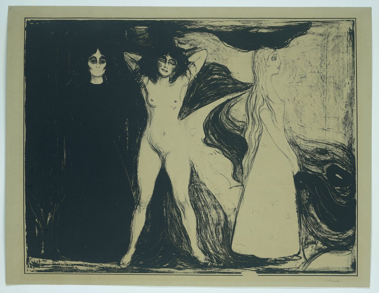 Femmes en trois étapes - Edvard Munch (signed by artist)