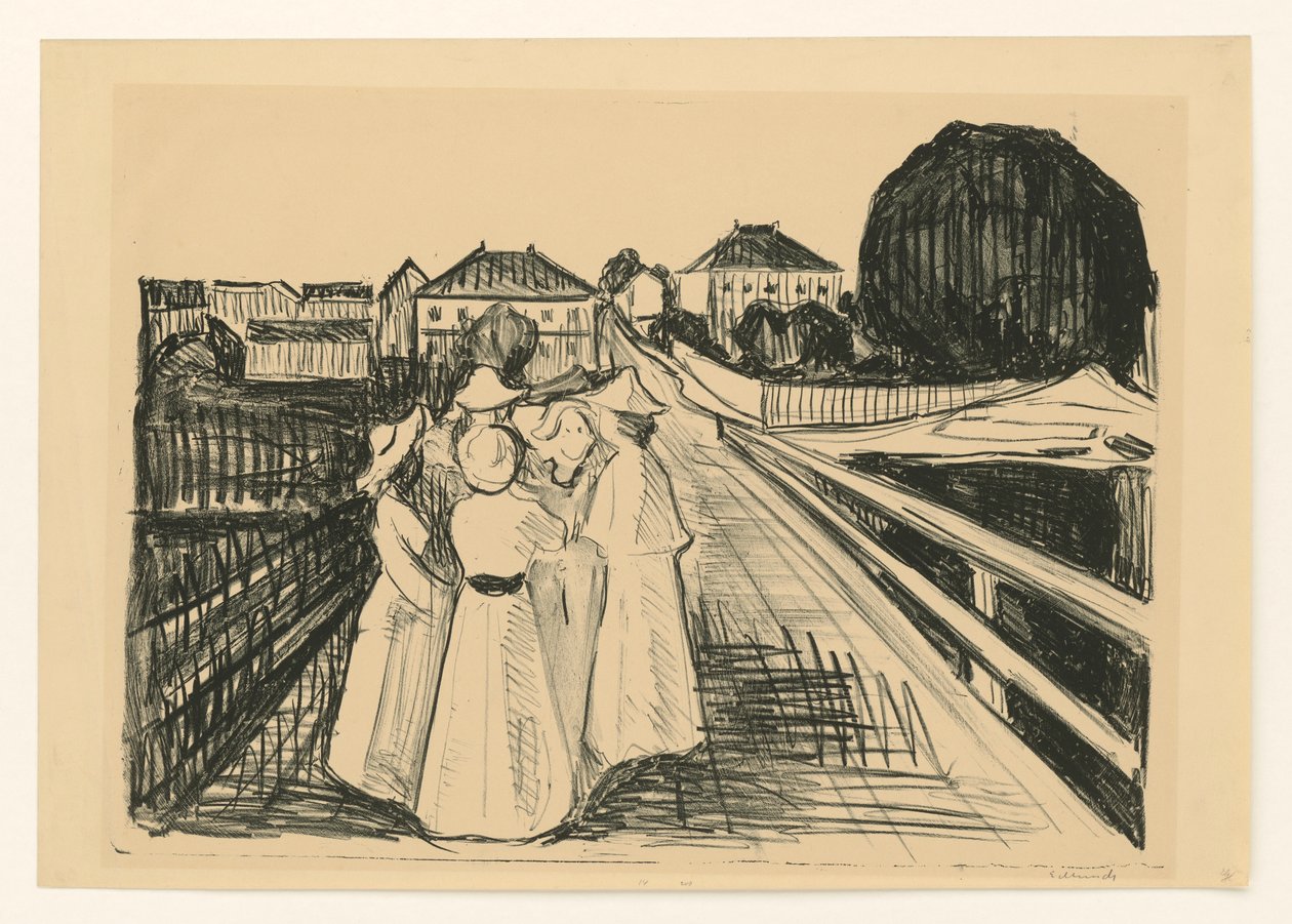 Sur le pont - Edvard Munch