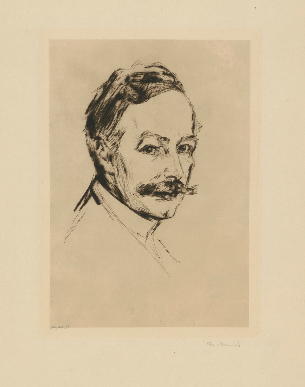 Extrait du dossier « De la maison Max Linde » : Dr Max Linde - Edvard Munch