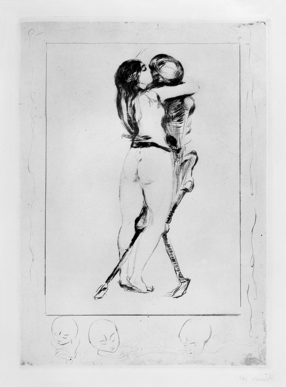 La jeune fille et la mort - Edvard Munch