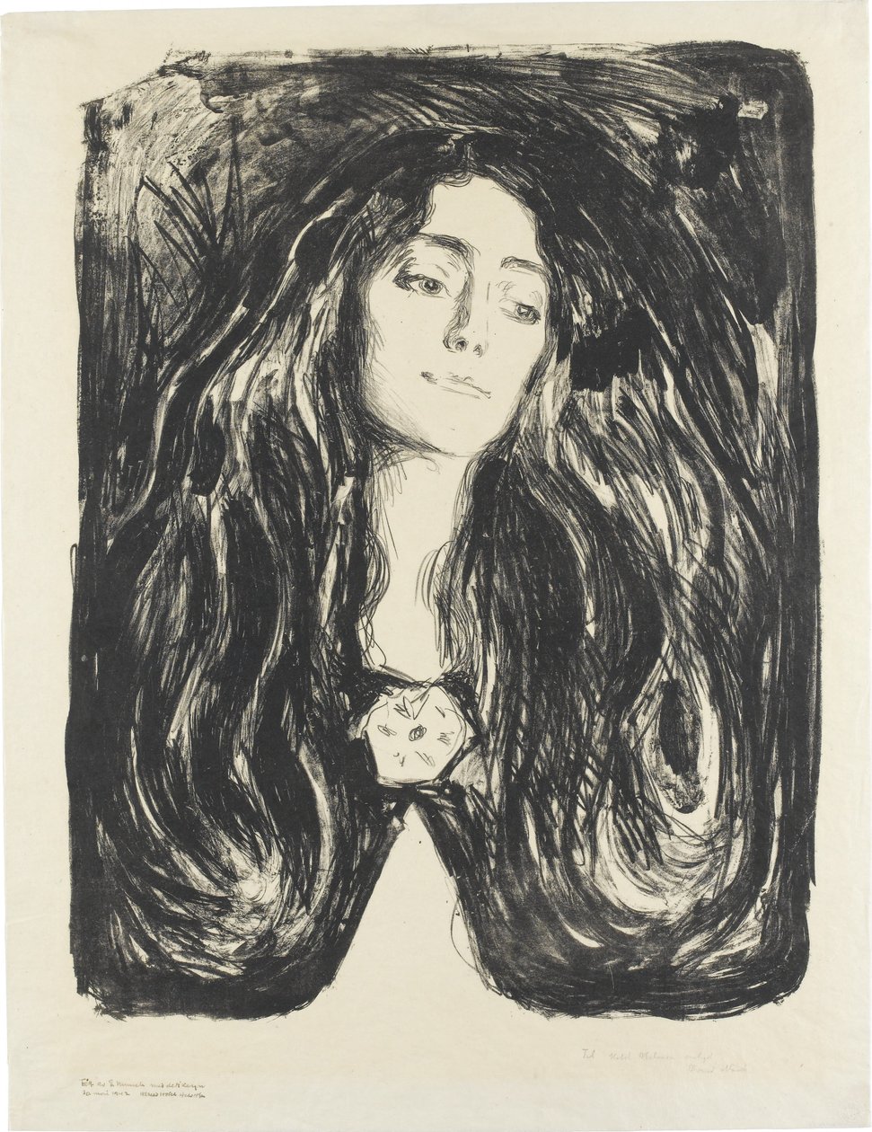 La broche. Eva Mudocci - Edvard Munch