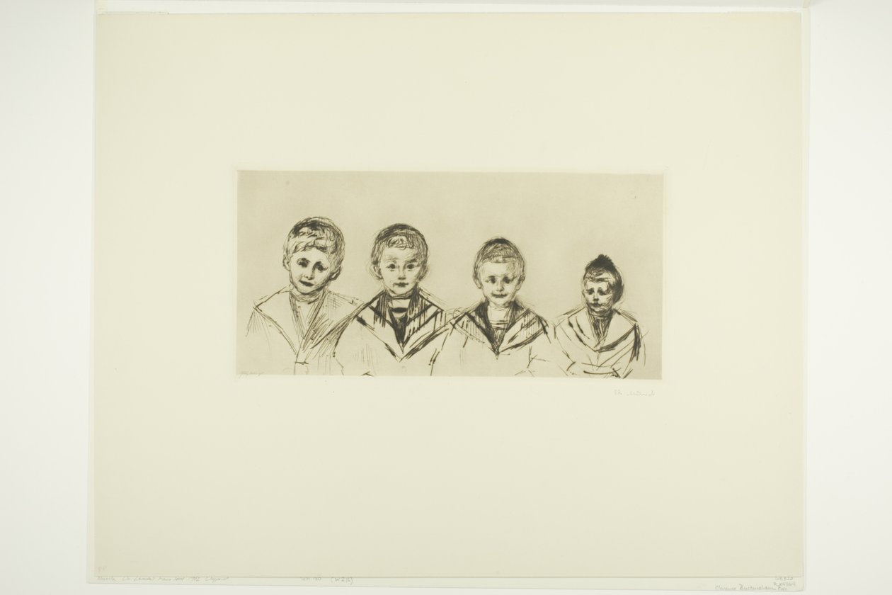 Les quatre fils du Dr Linde - Edvard Munch