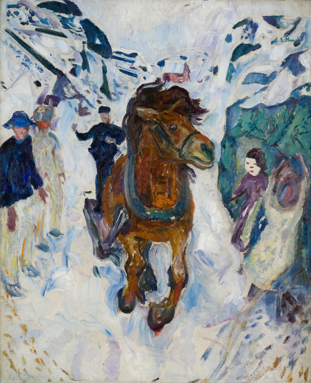 Cheval au galop - Edvard Munch